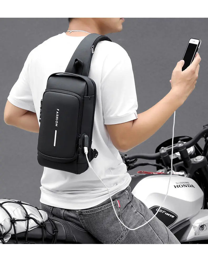 Borsa Petto Antifurto con USB